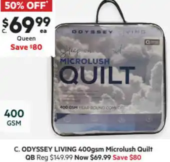 Harris Scarfe 400gsm Microlush Quilt offer