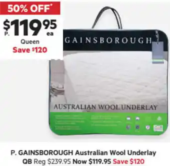 Harris Scarfe Australian Wood Underlay QB offer