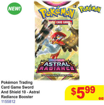 Mr Toys Pokémon Trading Card Game Sword And Shield 10 - Astral Radiance Booster 1155812 offer