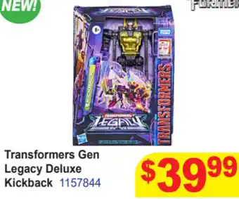 Mr Toys Transformers Gen Legacy Deluxe Kickback 1157844 offer