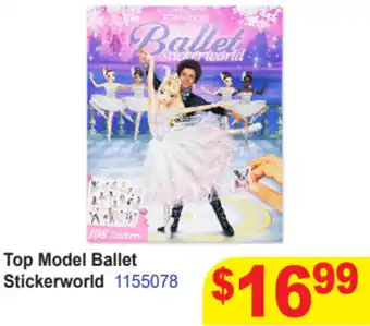 Mr Toys Top Model Ballet Stickerworld 1155078 offer