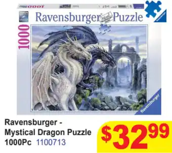 Mr Toys Ravensburger - Mystical Dragon Puzzle 1000Pc 1100713 offer