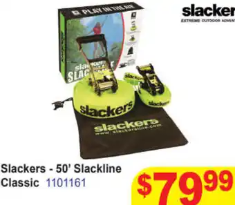Mr Toys Slackers - 50' Slackline Classic 1101161 offer