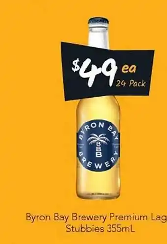 Byron Bay Brewery Premium Lag Stubbies