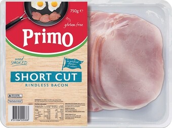 IGA Primo Wood Smoked Short Cut Rindless Bacon 750g offer