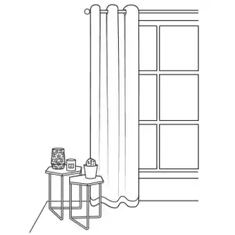Bunnings Windoware Linen Eyelet Curtain offer