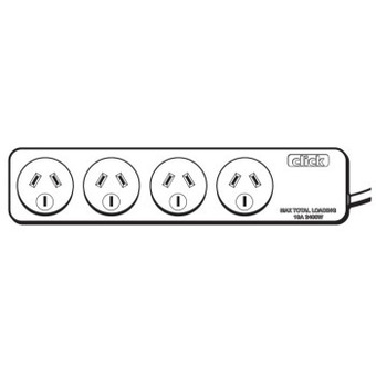 Click 4 Outlet Powerboard