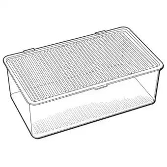 Boxsweden 2.8L Crystal Hinged Container
