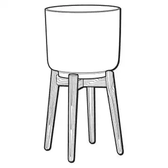 Bunnings Lotus XL Ceramic Egg Pot With Legs offer