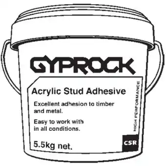 Bunnings Gyprock 5.5kg Acrylic Stud Adhesive offer