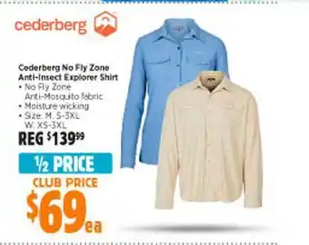 Anaconda Cederberg No Fly Zone Anti-insect Explorer Shirt offer