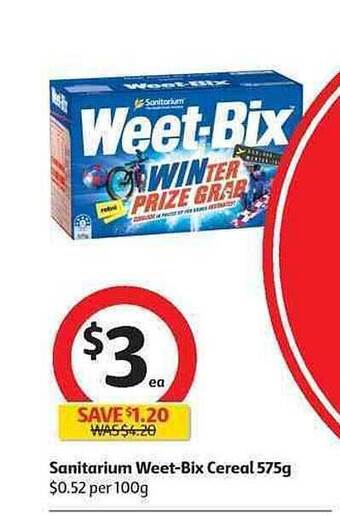 Sanitarium Weet-Bix Cereal 575g