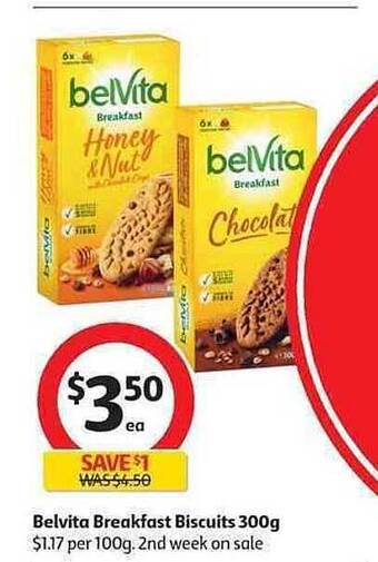 Coles Belvita Breakfast Biscuits 300g offer
