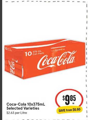 IGA Coca-cola Selected Varieties offer