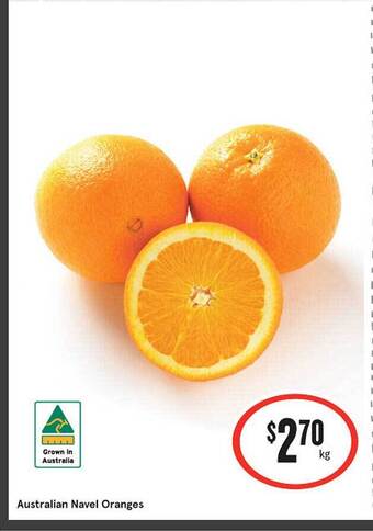 IGA Australian Navel Oranges offer