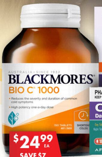Pharmacy4Less Blackmores Bio C 1000 + 150 Tablets offer