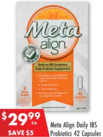 Pharmacy4Less Meta Align Daily IBS Probiotics 42 Capsules offer