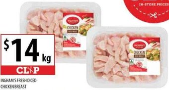 Supabarn Ingham's Fresh Diced Chicken Breast offer