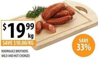 Supabarn Rodriguez Brothers Mild And Hot Chorizo offer
