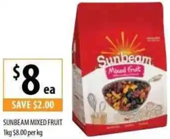 Supabarn Sunbeam Mixed Fruit 1kg $8.00 Per kg offer