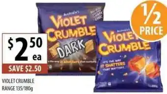 Violet Crumble Range 135/180g