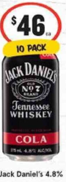 IGA Jack Daniel's 4.8% offer