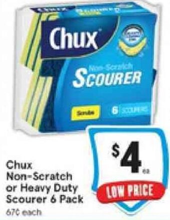 IGA Chux Non-Scratch or Heavy Duty Scourer 6 Pack offer