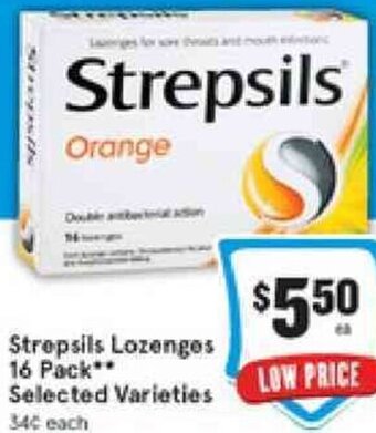 IGA Strepsils Lozenges 16 Pack offer