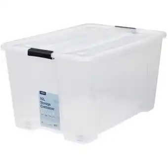 Officeworks J.Burrows Storage Container with Lid 92L offer