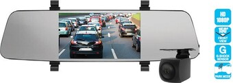 SuperCheap Auto Nanocam+ 5.5” HD Front & Rear Mirror Dash Cam offer
