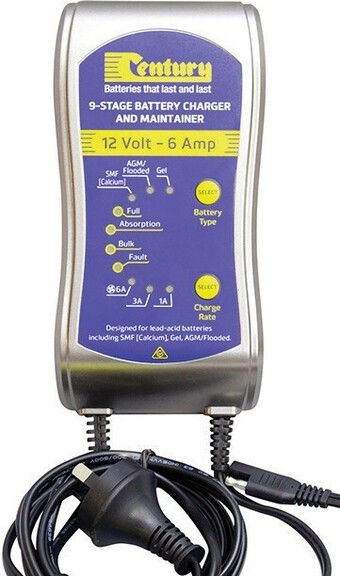 SuperCheap Auto Century 1/3/6A 9 Stage Automatic Battery Charger offer