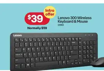 Australia Post Lenovo 300 Wireless Keyboard & Mouse offer