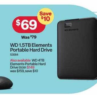 WD 1.5TB Elements Portable Hard Drive
