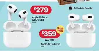 Apple AirPods (3rd Gen) Or Apple AirPods Pro