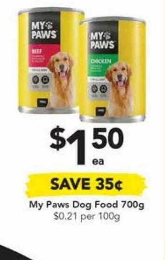 Drakes My Paws Dog Food 700g offer
