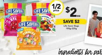 Drakes Life Saver Bags 180g-220g offer