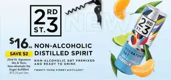 23rd St. Signature Gin & Tonic Non-Alcoholic No Sugar 4x300ml