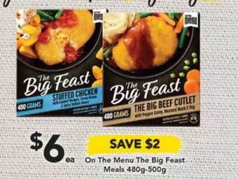 Drakes On The Menu The Big Feast Meals 480g-500g offer