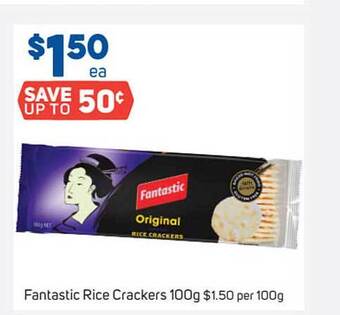 Foodland Fantastic Rice Crackers 100g offer