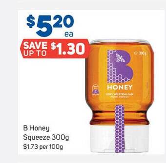 Foodland B Honey Squeeze 300g offer