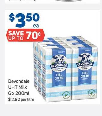 Foodland Devondale Uht Milk offer