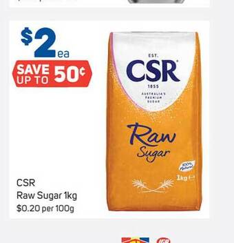 Foodland Csr Raw Sugar 1kg offer