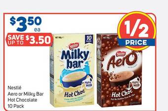 Nestlé Aero Or Milky Bar Hot Chocolate 10 Pack