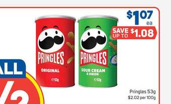 Foodland Pringles 53g offer