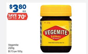 Foodland Vegemite 220g offer