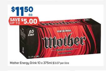 Foodland Mother Energy Drink offer