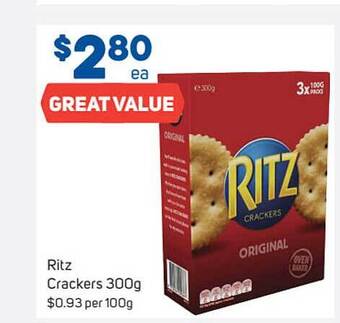 Foodland Ritz Crackers 300g offer