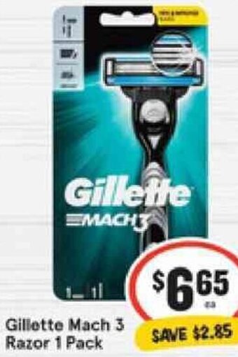 IGA Gillette Mach 3 Rezor 1 Pack offer