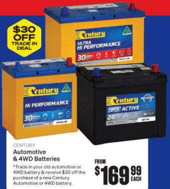 SuperCheap Auto Automotive & 4WD Batteries offer