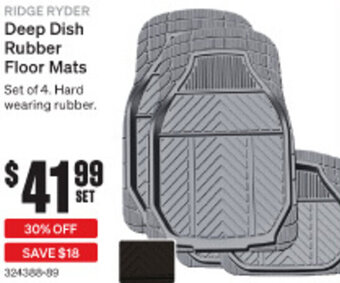 SuperCheap Auto Deep Dish Rubber Floor Mats offer